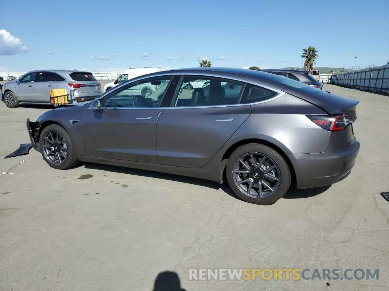2 Photograph of a damaged car 5YJ3E1EA0KF419721 TESLA MODEL 3 2019