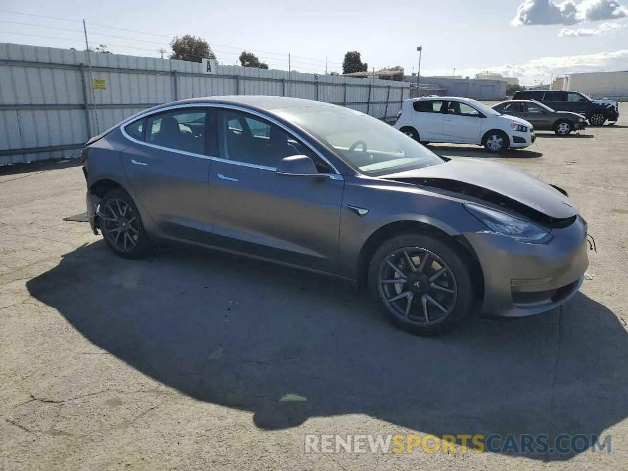 4 Photograph of a damaged car 5YJ3E1EA0KF419721 TESLA MODEL 3 2019