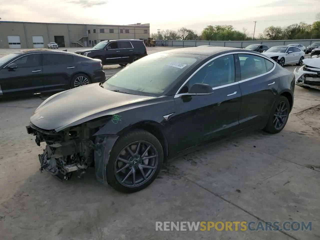 1 Photograph of a damaged car 5YJ3E1EA0KF424577 TESLA MODEL 3 2019