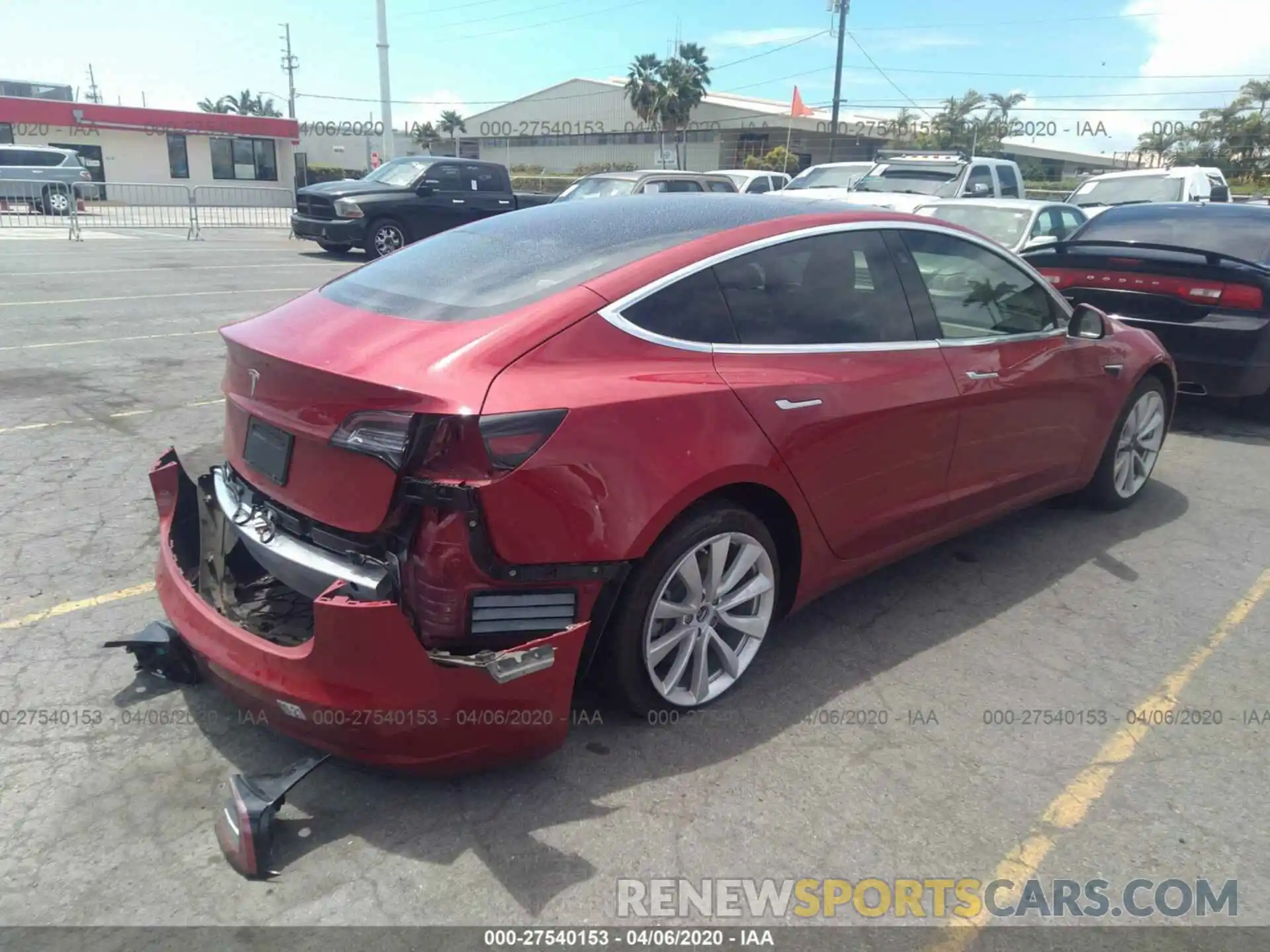 4 Photograph of a damaged car 5YJ3E1EA0KF428385 TESLA MODEL 3 2019