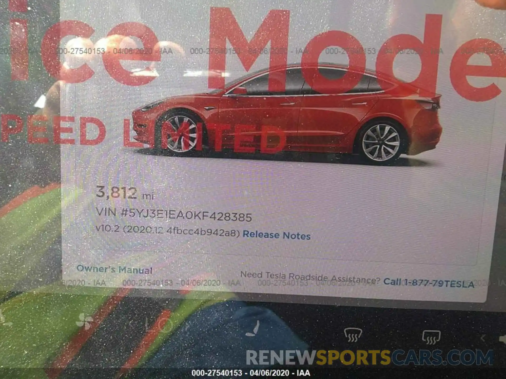 7 Photograph of a damaged car 5YJ3E1EA0KF428385 TESLA MODEL 3 2019