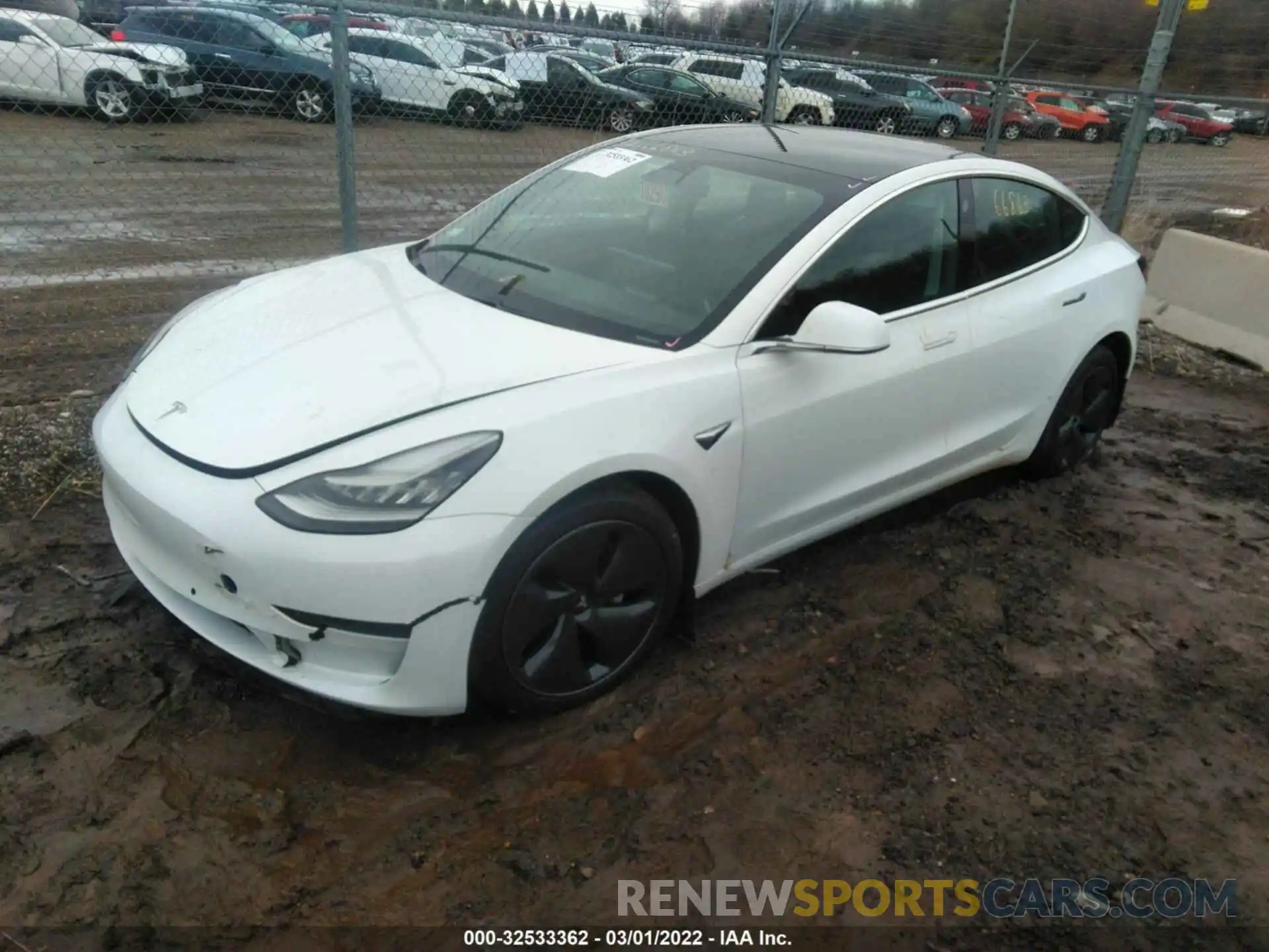 2 Photograph of a damaged car 5YJ3E1EA0KF430850 TESLA MODEL 3 2019