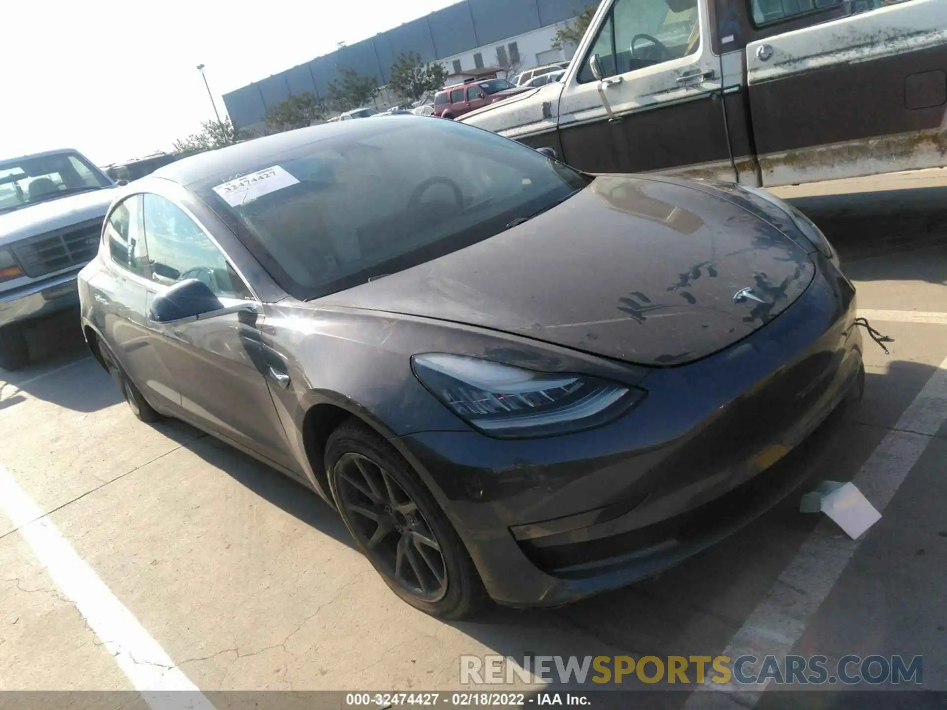 1 Photograph of a damaged car 5YJ3E1EA0KF431576 TESLA MODEL 3 2019