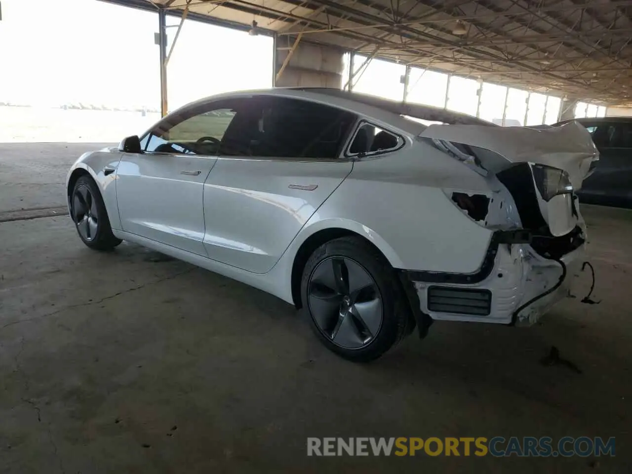 2 Photograph of a damaged car 5YJ3E1EA0KF435613 TESLA MODEL 3 2019
