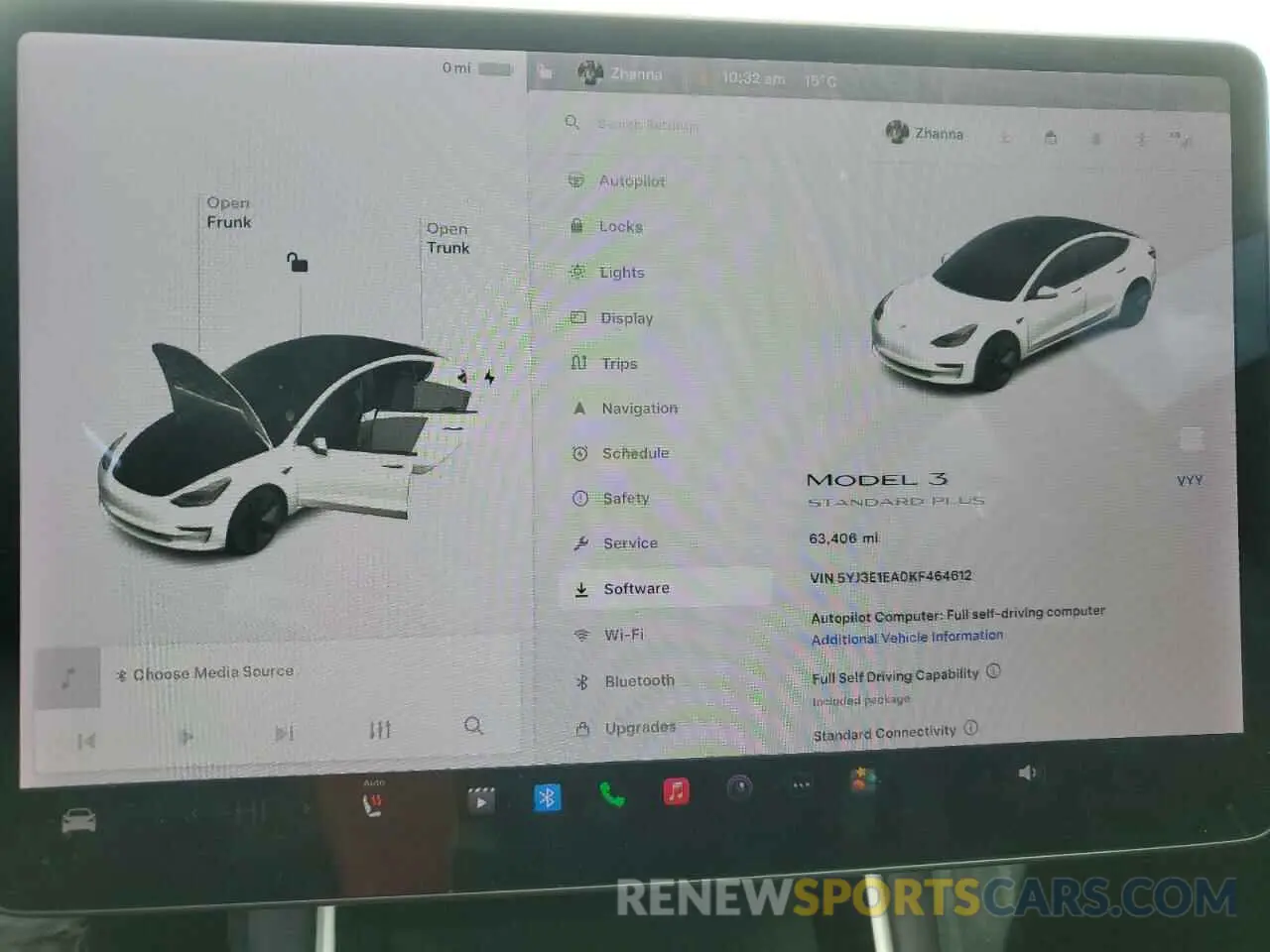 9 Photograph of a damaged car 5YJ3E1EA0KF464612 TESLA MODEL 3 2019