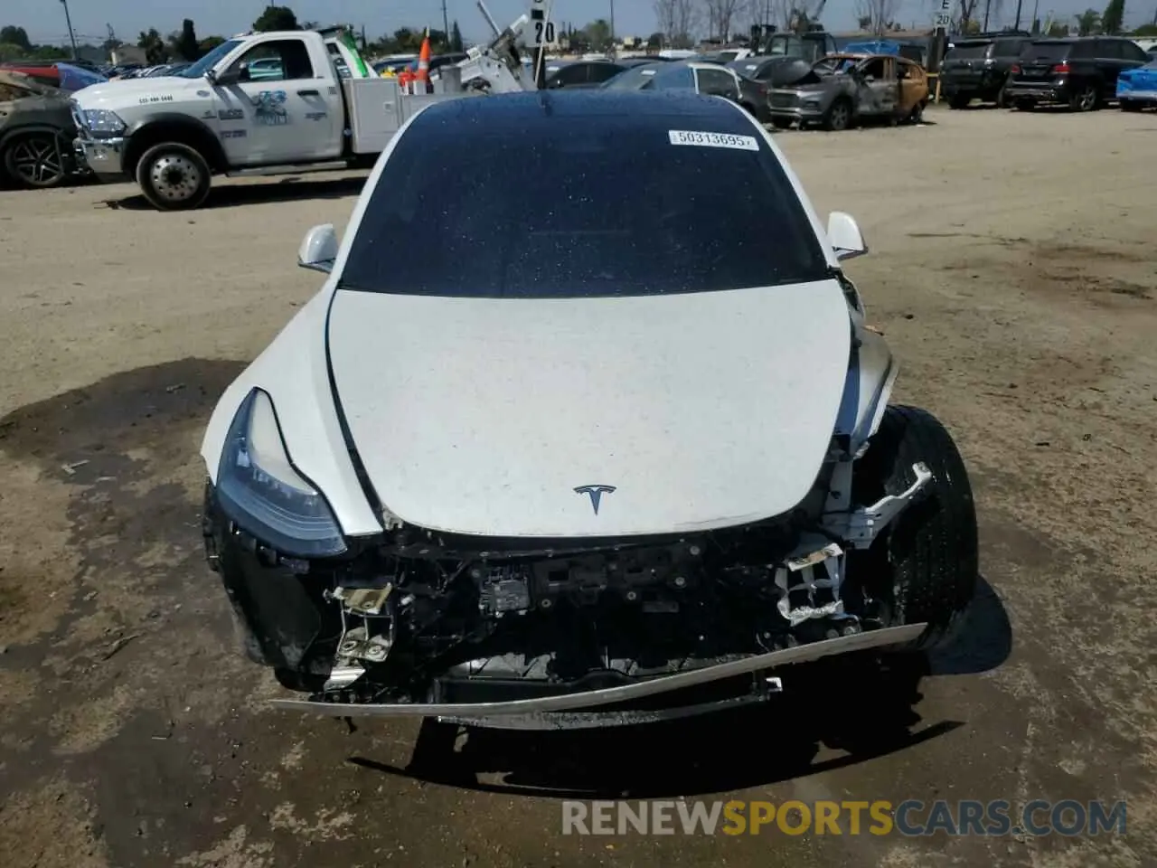 5 Photograph of a damaged car 5YJ3E1EA0KF466585 TESLA MODEL 3 2019