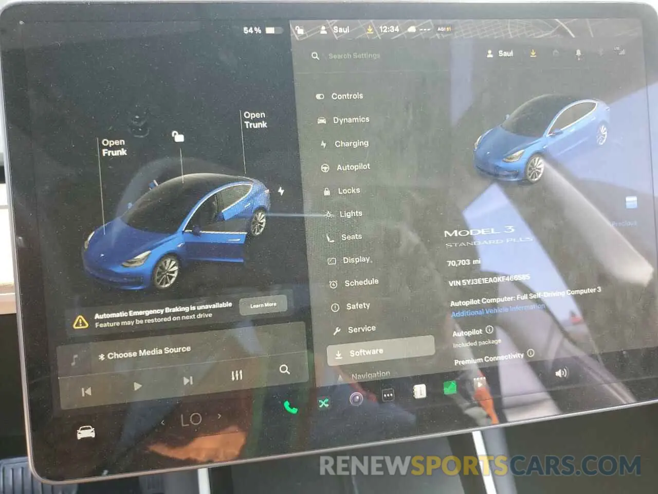 9 Photograph of a damaged car 5YJ3E1EA0KF466585 TESLA MODEL 3 2019