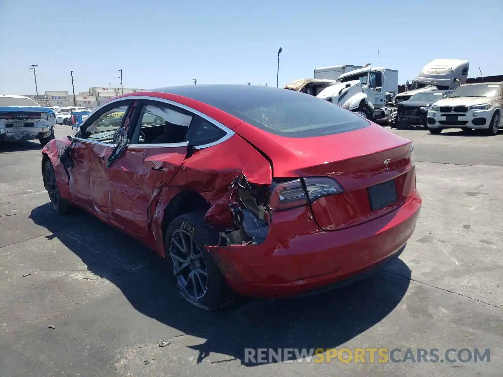 3 Photograph of a damaged car 5YJ3E1EA0KF484309 TESLA MODEL 3 2019