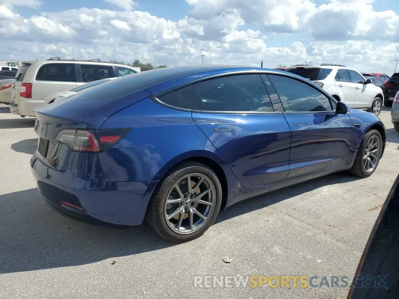 3 Photograph of a damaged car 5YJ3E1EA0KF486075 TESLA MODEL 3 2019