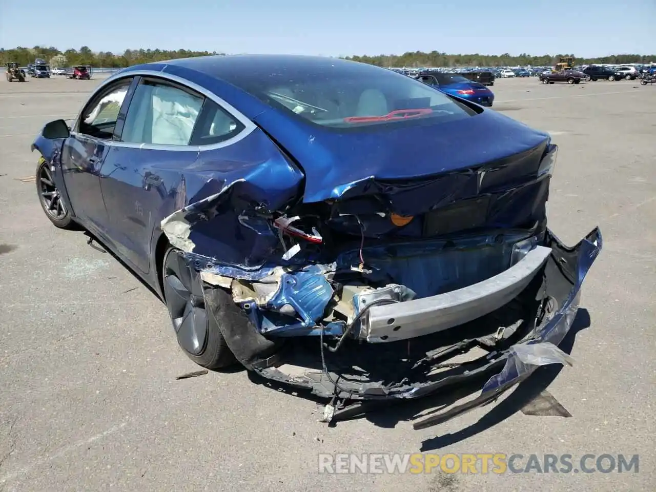 3 Photograph of a damaged car 5YJ3E1EA0KF486142 TESLA MODEL 3 2019