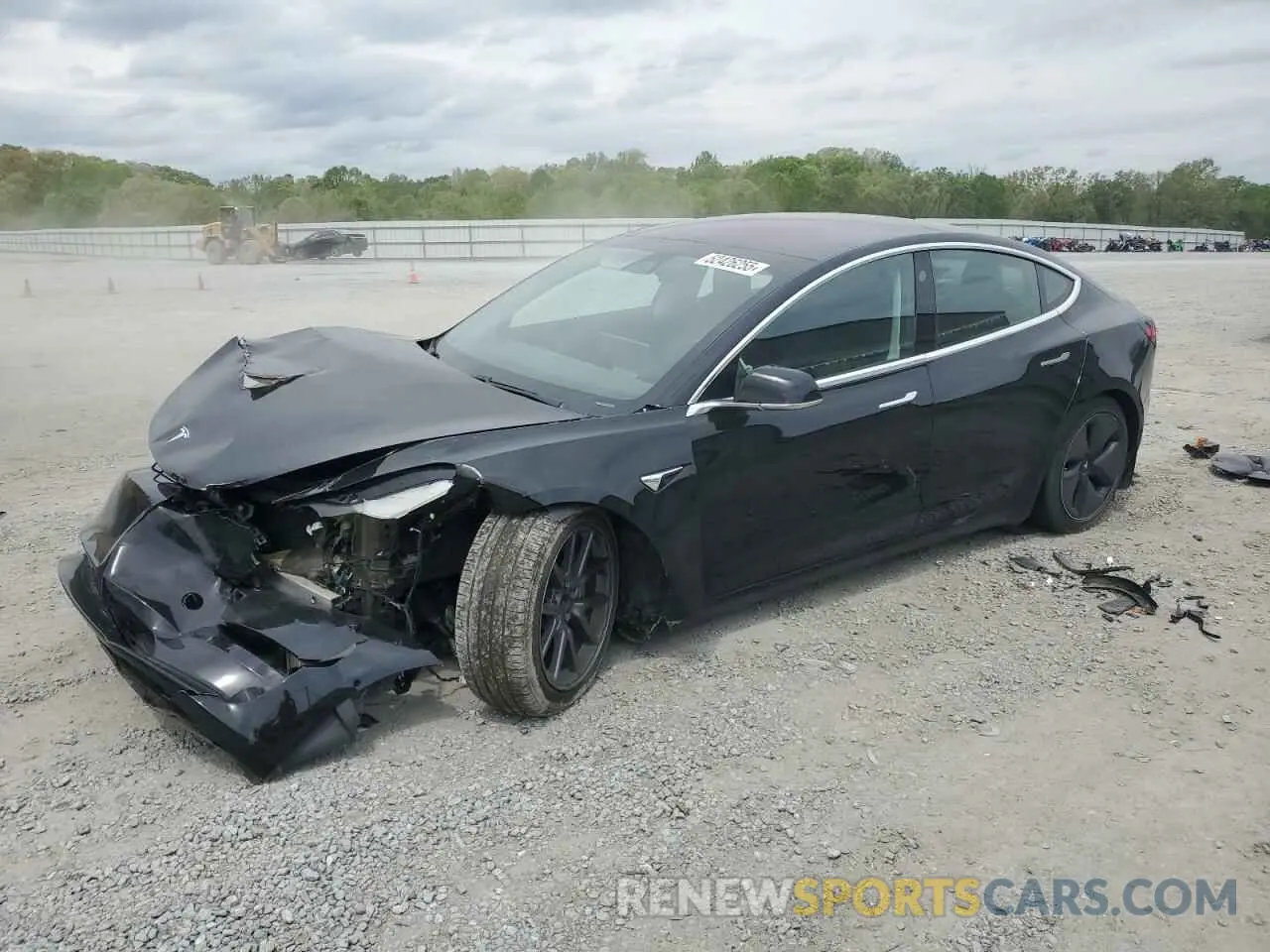 1 Photograph of a damaged car 5YJ3E1EA1KF189977 TESLA MODEL 3 2019