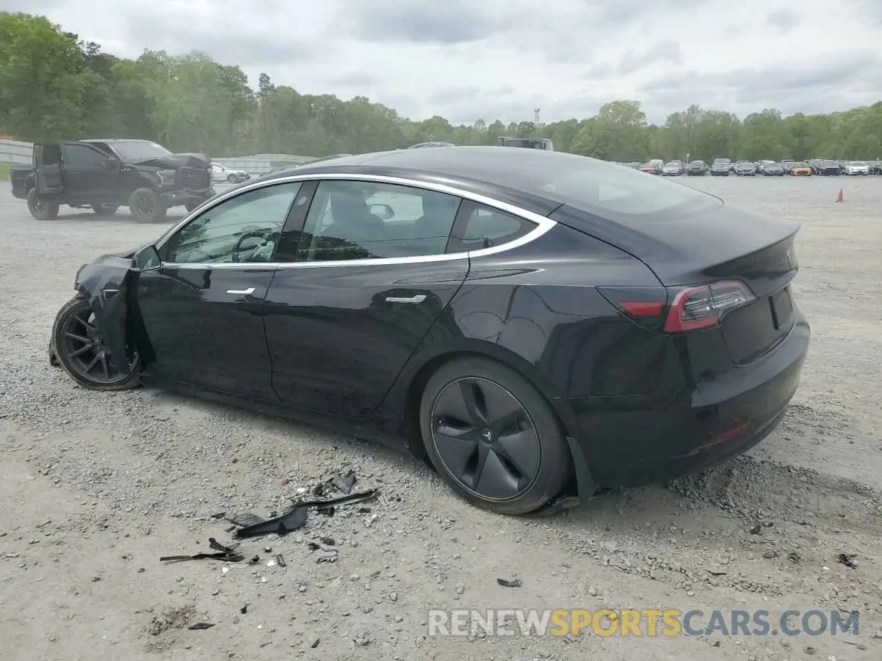 2 Photograph of a damaged car 5YJ3E1EA1KF189977 TESLA MODEL 3 2019