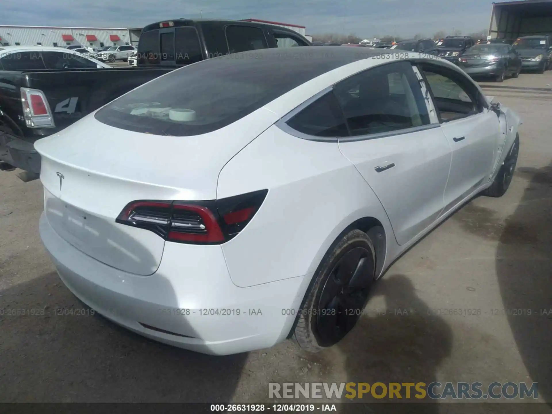 4 Photograph of a damaged car 5YJ3E1EA1KF300107 TESLA MODEL 3 2019