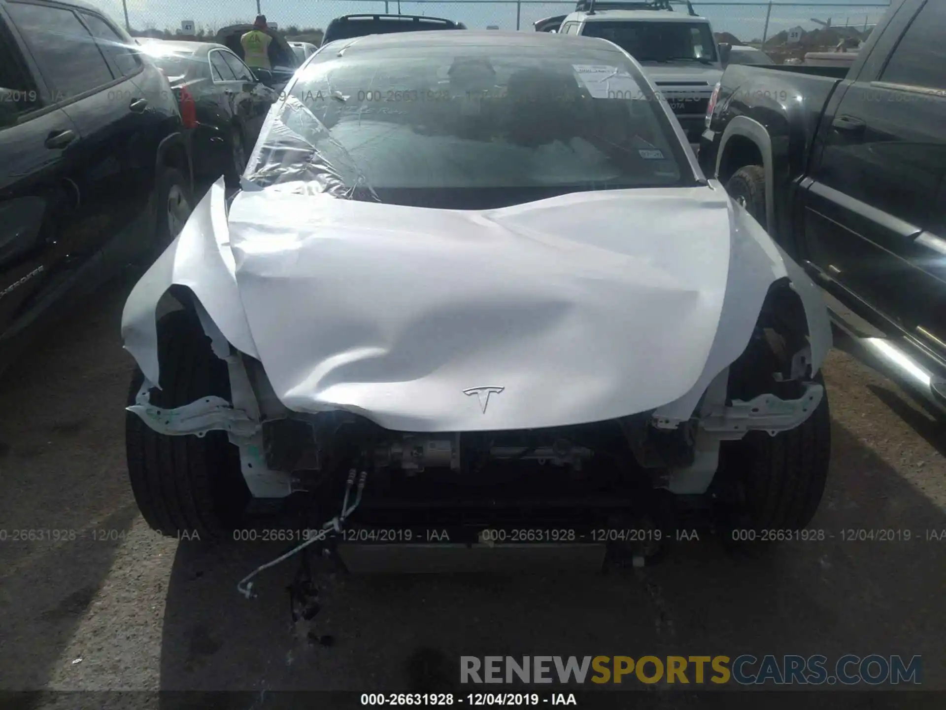 6 Photograph of a damaged car 5YJ3E1EA1KF300107 TESLA MODEL 3 2019