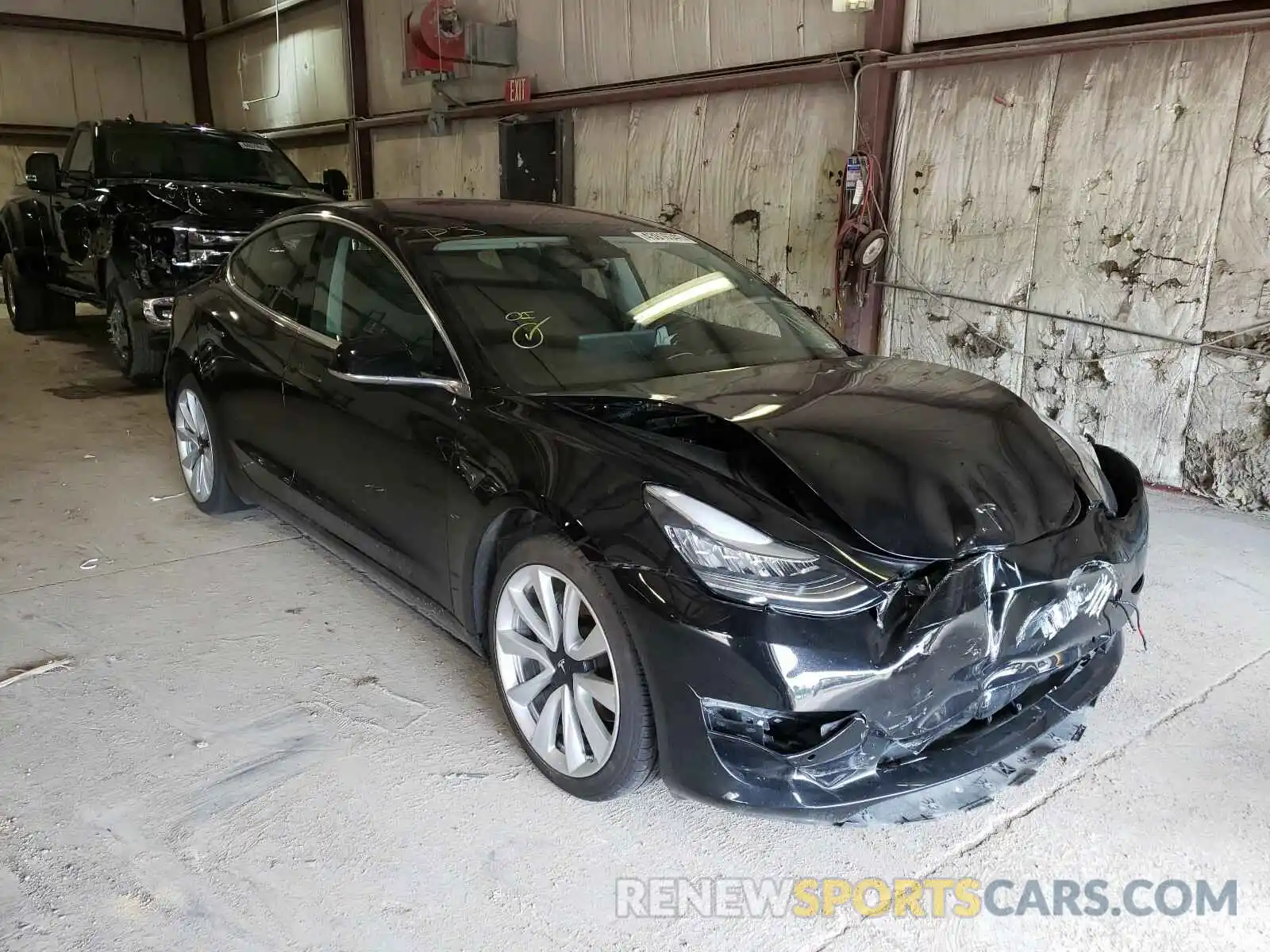 1 Photograph of a damaged car 5YJ3E1EA1KF300690 TESLA MODEL 3 2019