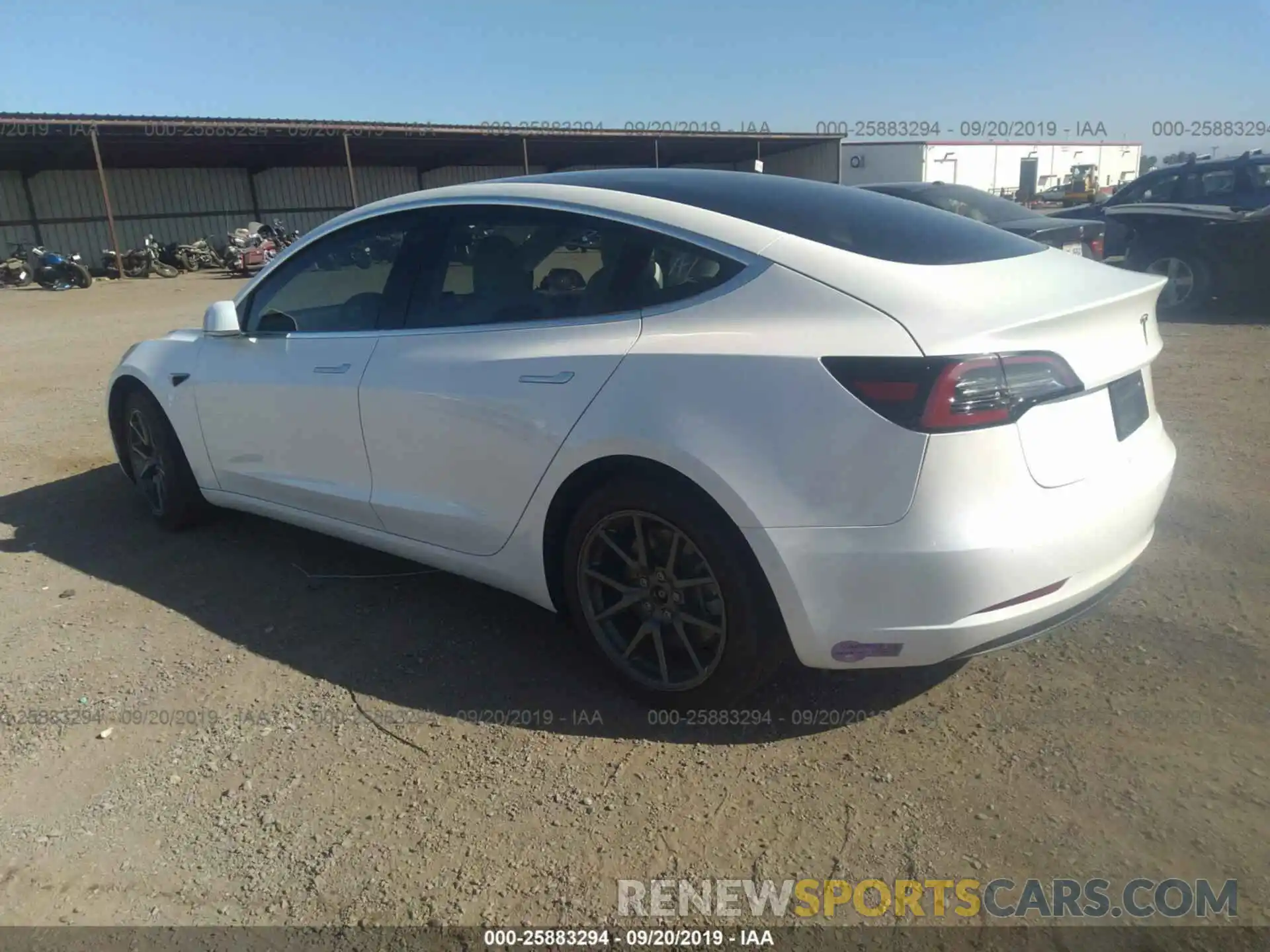 3 Photograph of a damaged car 5YJ3E1EA1KF302066 TESLA MODEL 3 2019