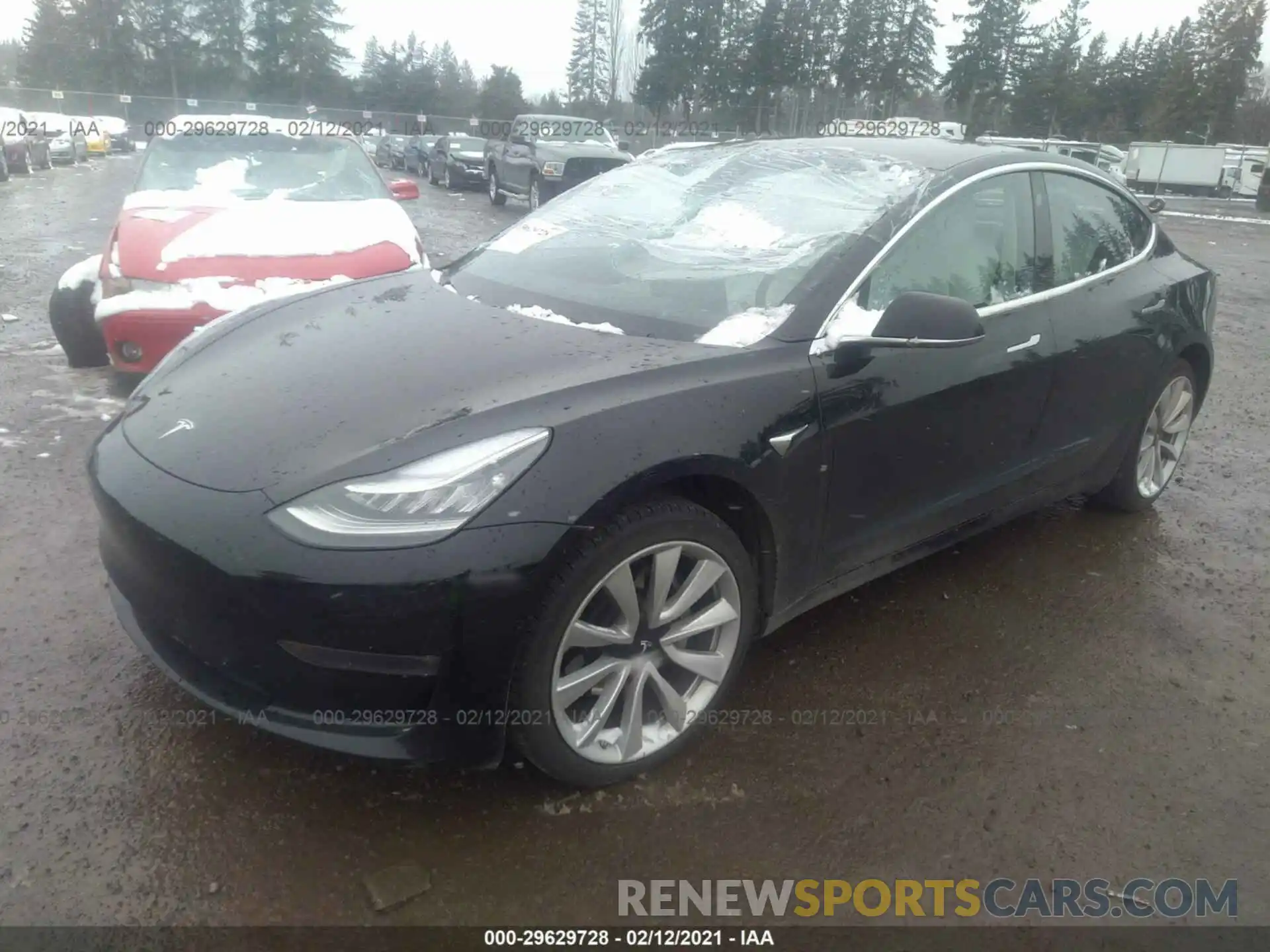 2 Photograph of a damaged car 5YJ3E1EA1KF302228 TESLA MODEL 3 2019