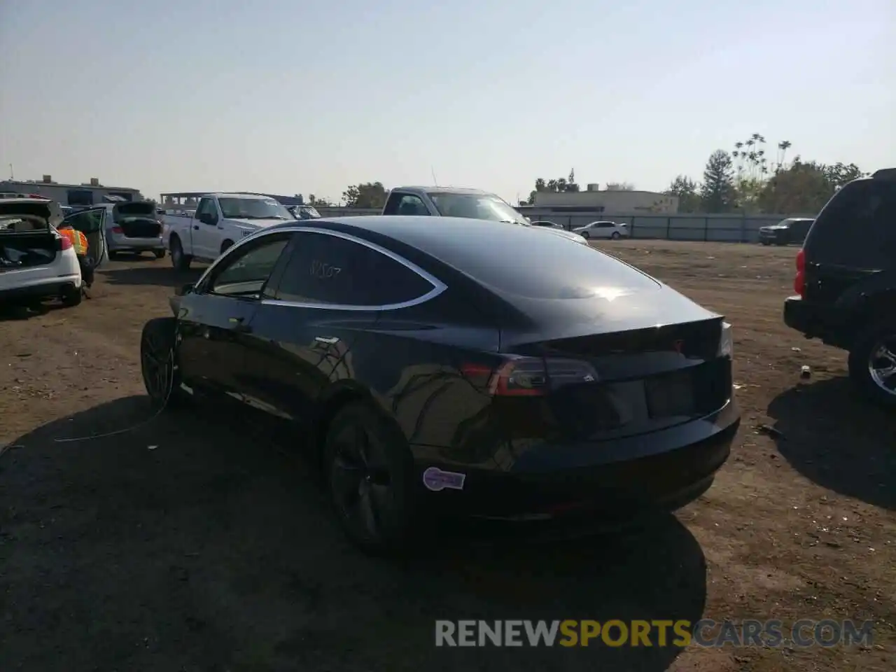 3 Photograph of a damaged car 5YJ3E1EA1KF304397 TESLA MODEL 3 2019