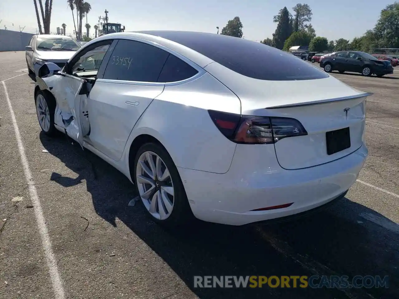 3 Photograph of a damaged car 5YJ3E1EA1KF311706 TESLA MODEL 3 2019