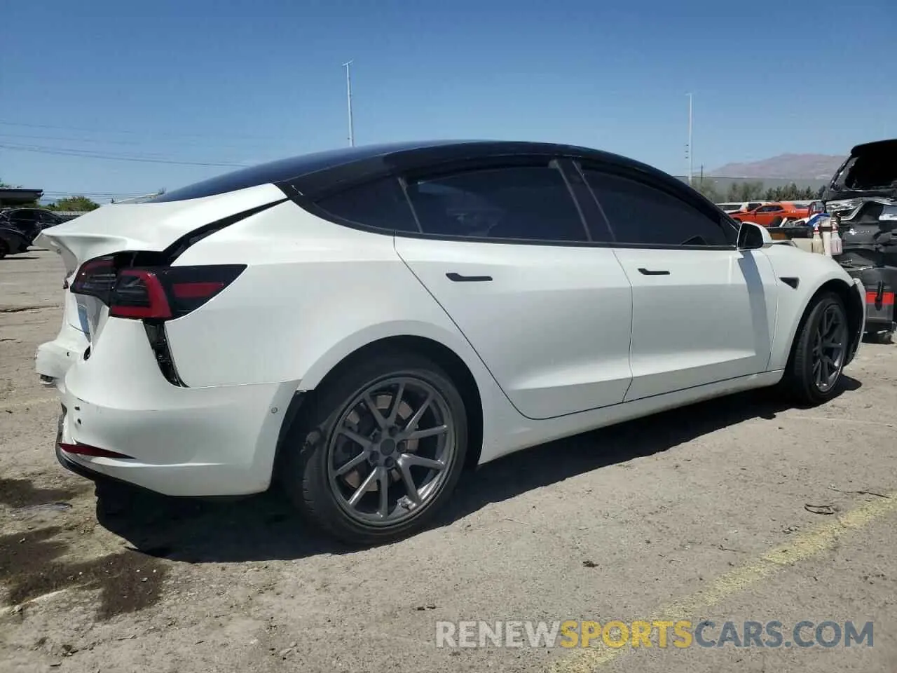 3 Photograph of a damaged car 5YJ3E1EA1KF327193 TESLA MODEL 3 2019