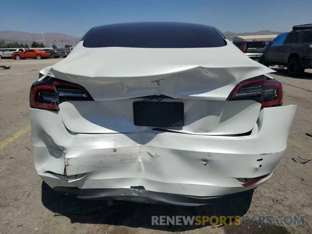 6 Photograph of a damaged car 5YJ3E1EA1KF327193 TESLA MODEL 3 2019