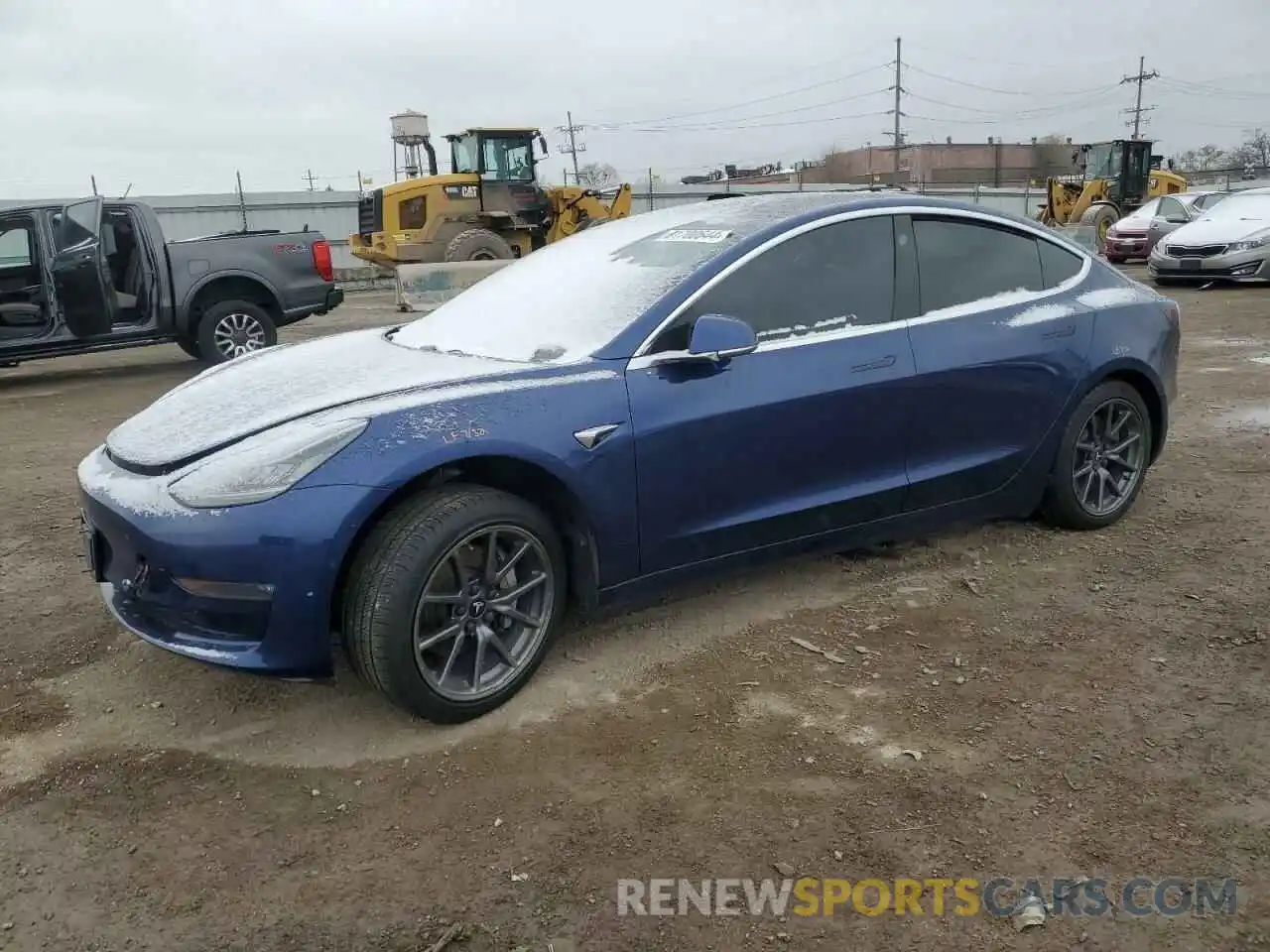 1 Photograph of a damaged car 5YJ3E1EA1KF337450 TESLA MODEL 3 2019