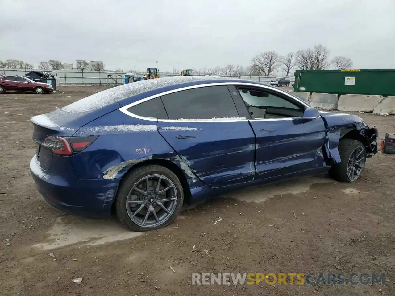 3 Photograph of a damaged car 5YJ3E1EA1KF337450 TESLA MODEL 3 2019