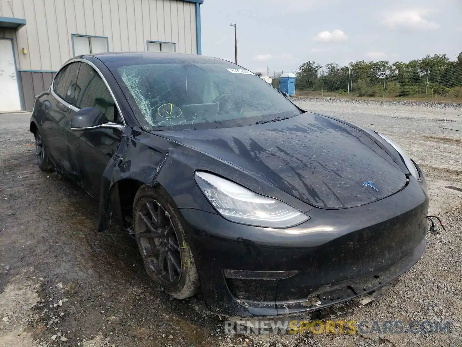 1 Photograph of a damaged car 5YJ3E1EA1KF344799 TESLA MODEL 3 2019