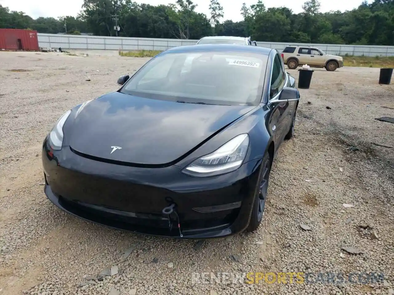 2 Photograph of a damaged car 5YJ3E1EA1KF396028 TESLA MODEL 3 2019