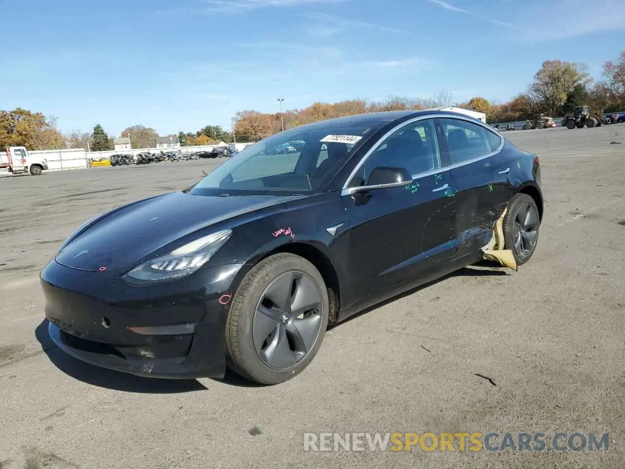 1 Photograph of a damaged car 5YJ3E1EA1KF397812 TESLA MODEL 3 2019