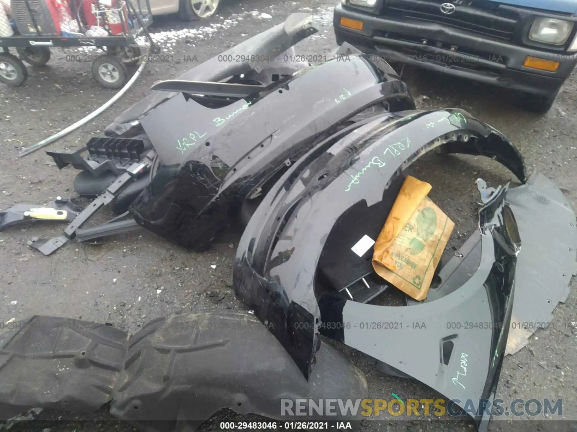 12 Photograph of a damaged car 5YJ3E1EA1KF399186 TESLA MODEL 3 2019