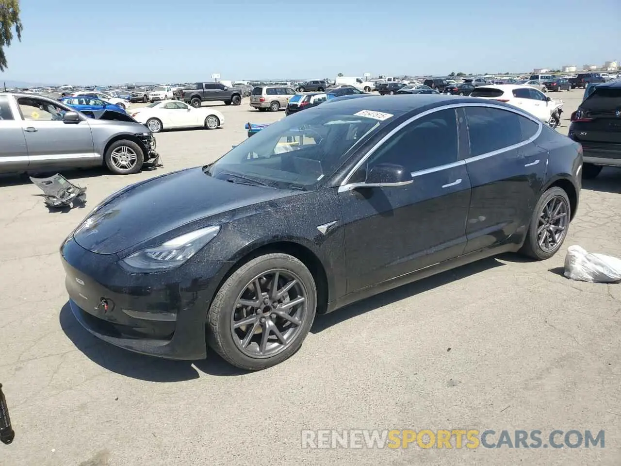 1 Photograph of a damaged car 5YJ3E1EA1KF410137 TESLA MODEL 3 2019