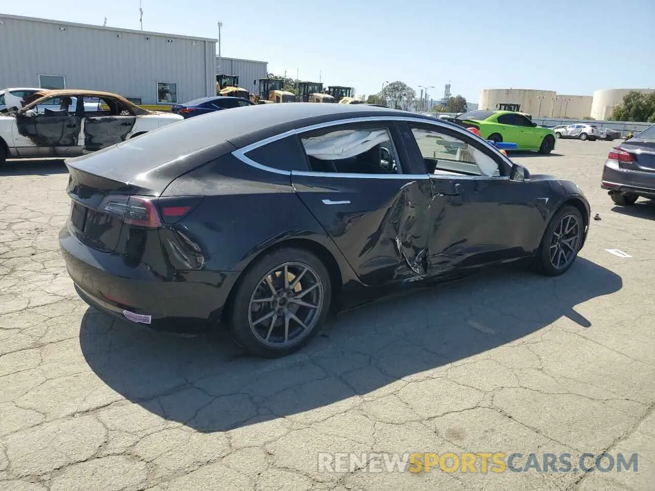 3 Photograph of a damaged car 5YJ3E1EA1KF410137 TESLA MODEL 3 2019