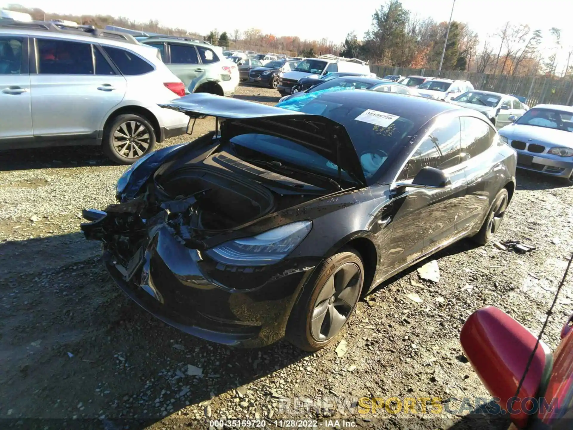 2 Photograph of a damaged car 5YJ3E1EA1KF410834 TESLA MODEL 3 2019