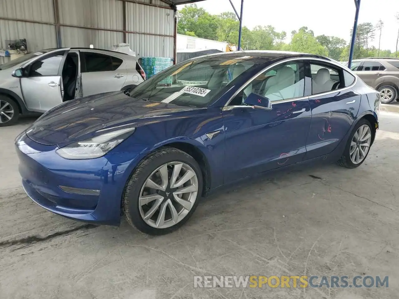 1 Photograph of a damaged car 5YJ3E1EA1KF417900 TESLA MODEL 3 2019