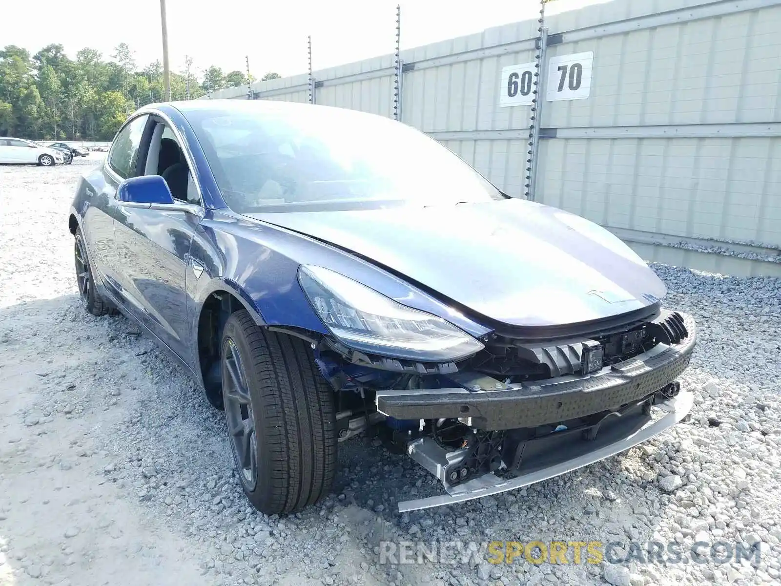 1 Photograph of a damaged car 5YJ3E1EA1KF419095 TESLA MODEL 3 2019