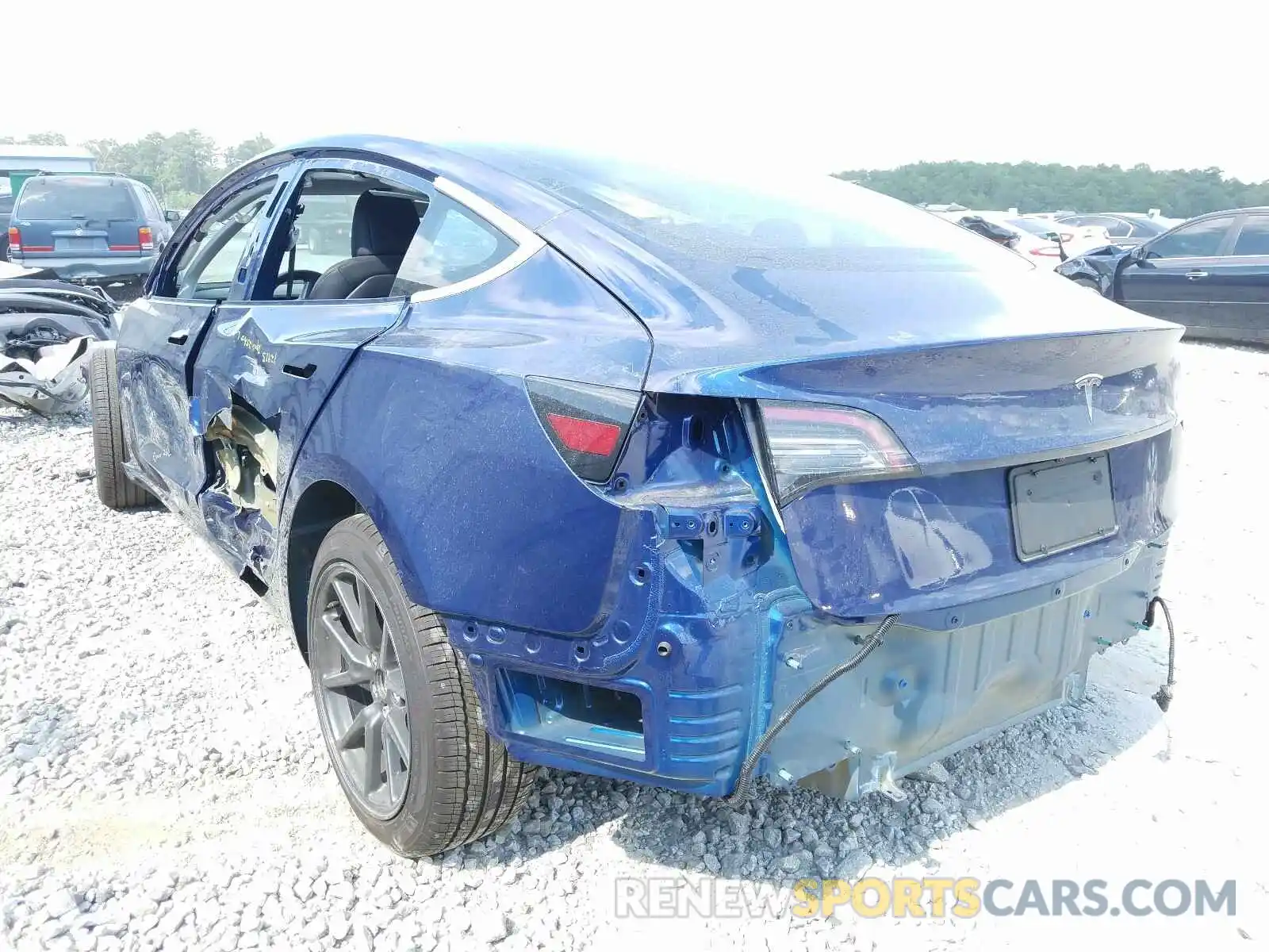 3 Photograph of a damaged car 5YJ3E1EA1KF419095 TESLA MODEL 3 2019