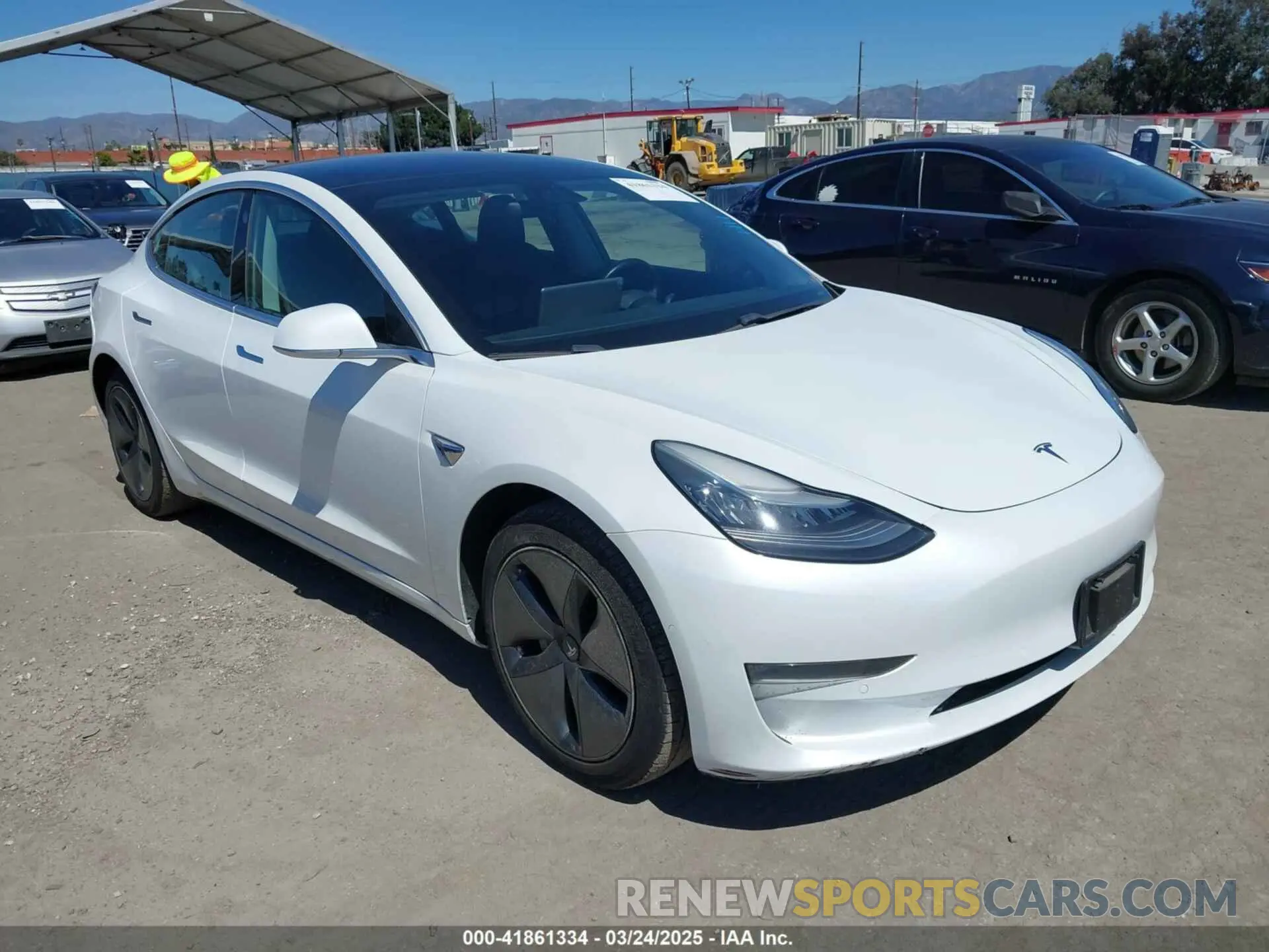 1 Photograph of a damaged car 5YJ3E1EA1KF422983 TESLA MODEL 3 2019