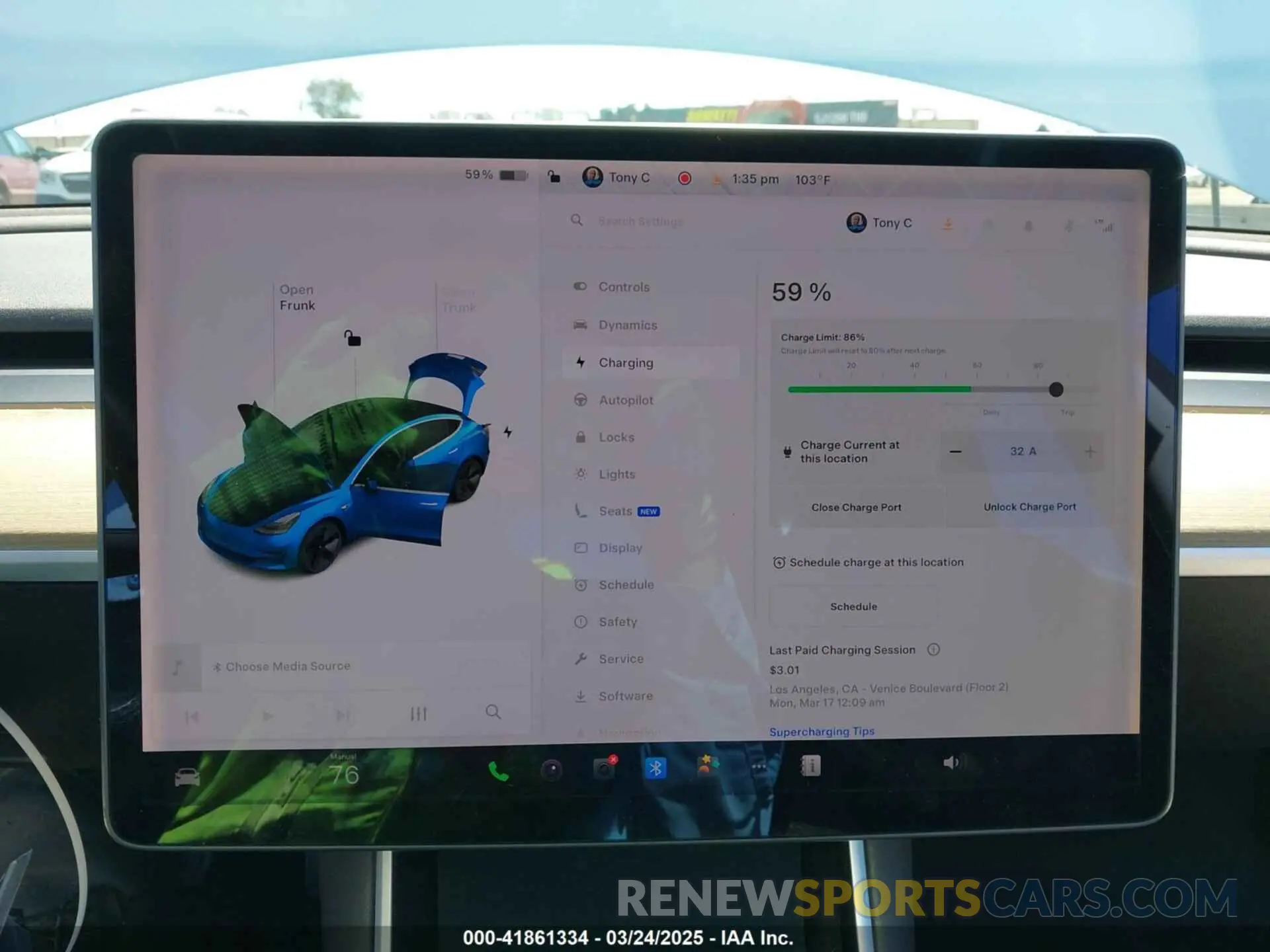 17 Photograph of a damaged car 5YJ3E1EA1KF422983 TESLA MODEL 3 2019