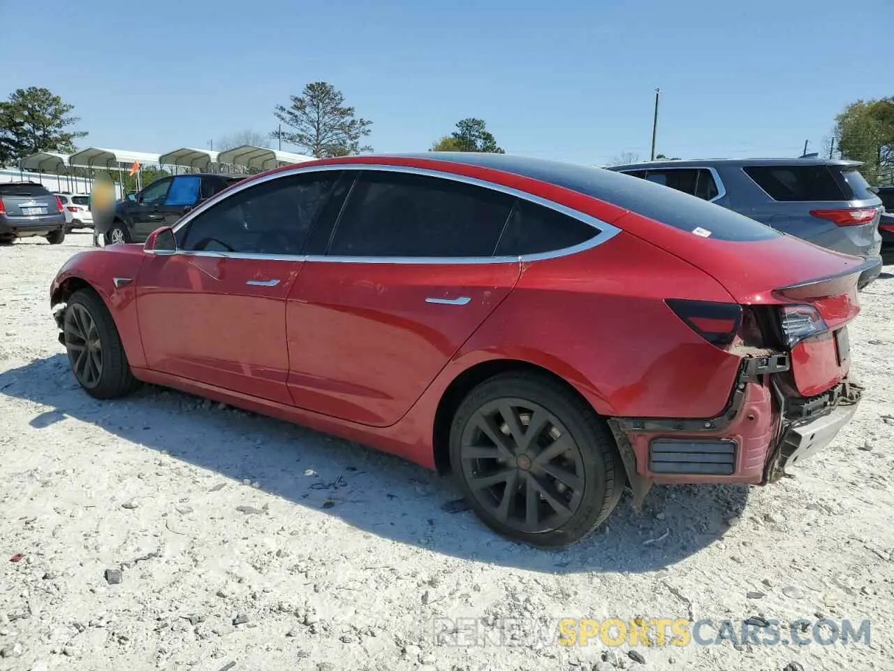 2 Photograph of a damaged car 5YJ3E1EA1KF426158 TESLA MODEL 3 2019