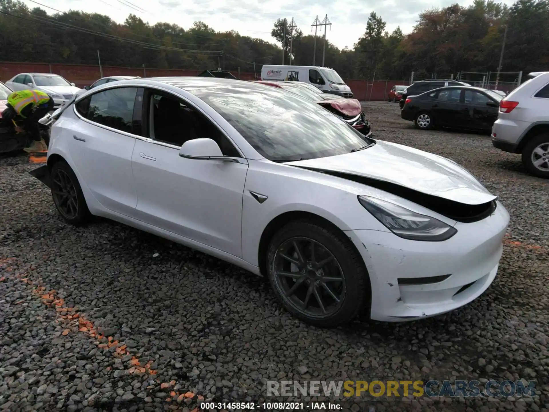 1 Photograph of a damaged car 5YJ3E1EA1KF426645 TESLA MODEL 3 2019