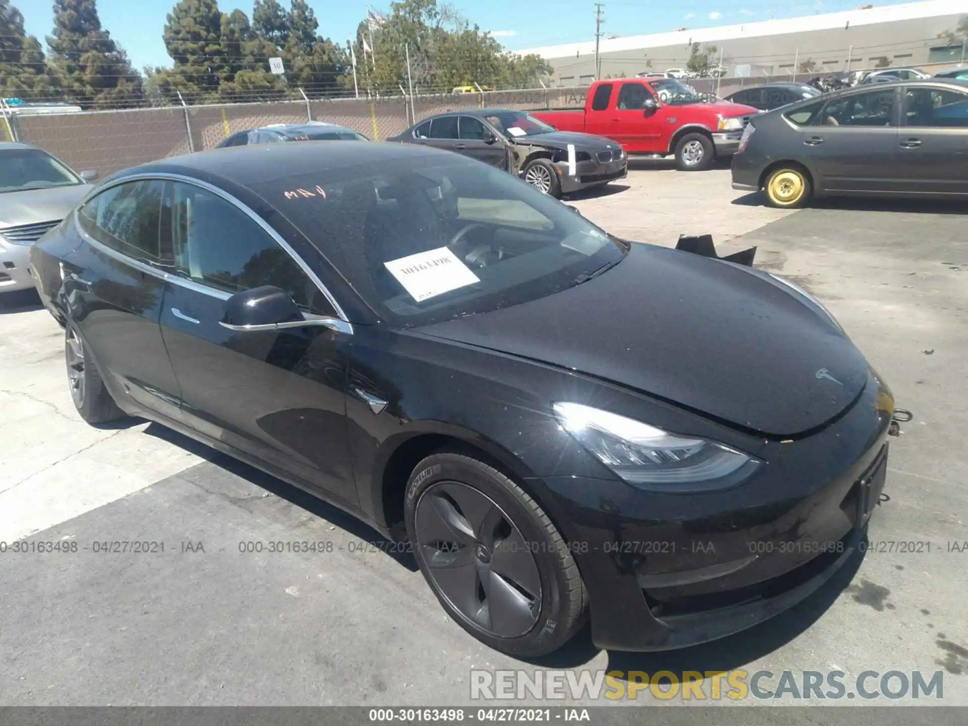 1 Photograph of a damaged car 5YJ3E1EA1KF426807 TESLA MODEL 3 2019