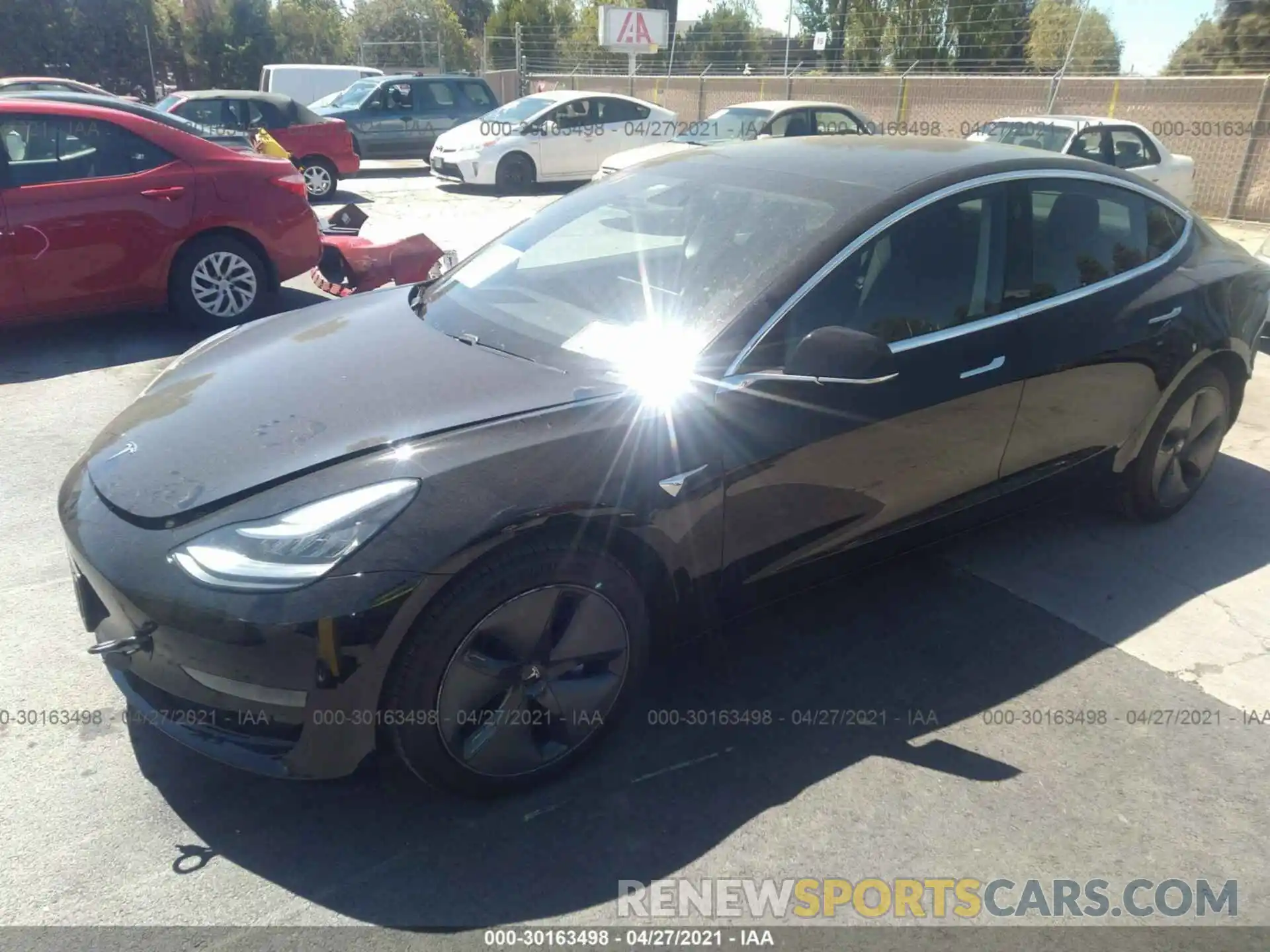 2 Photograph of a damaged car 5YJ3E1EA1KF426807 TESLA MODEL 3 2019