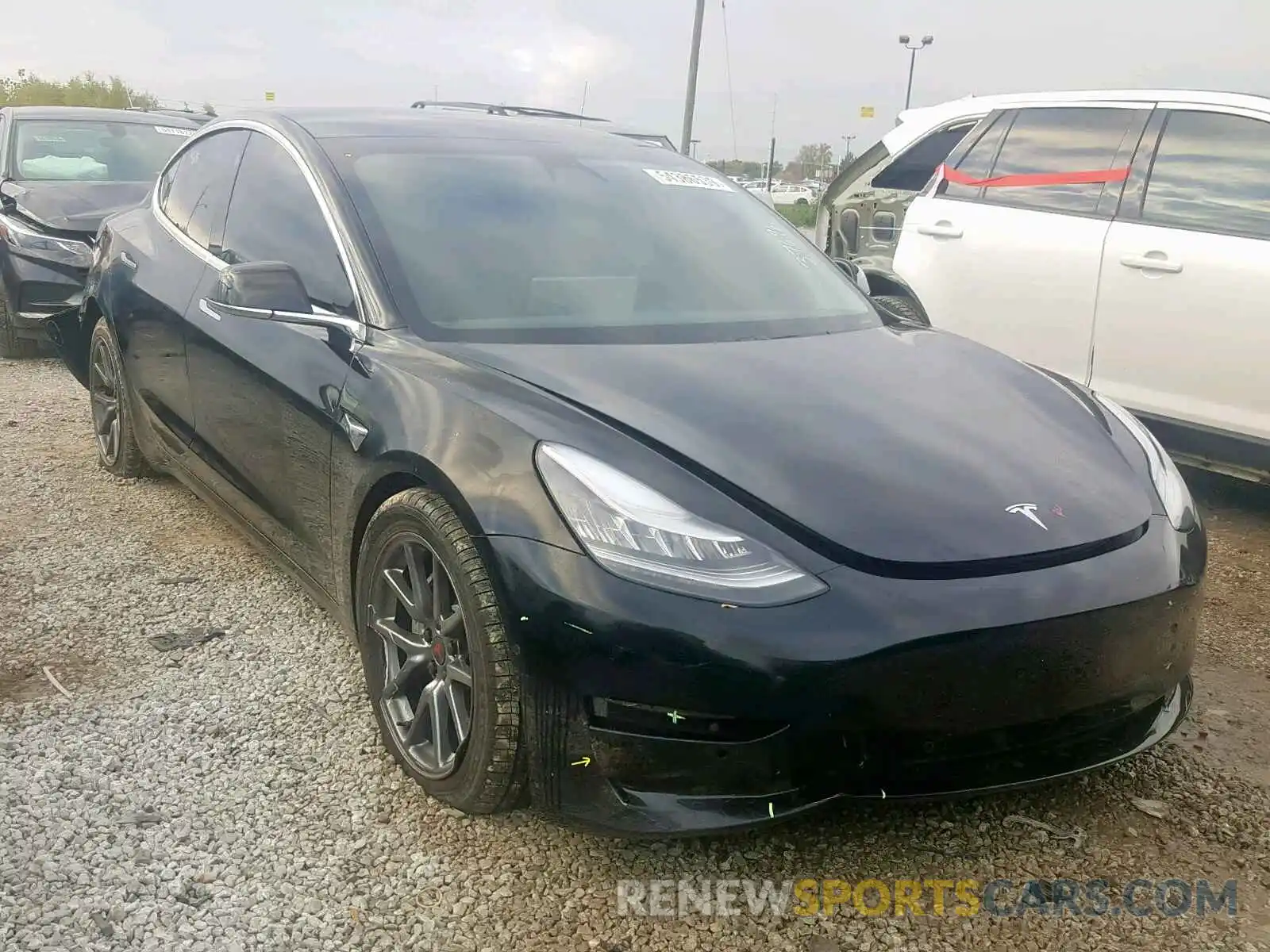 1 Photograph of a damaged car 5YJ3E1EA1KF428900 TESLA MODEL 3 2019