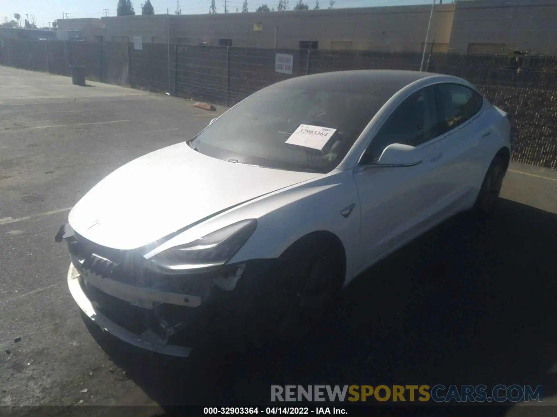 2 Photograph of a damaged car 5YJ3E1EA1KF430730 TESLA MODEL 3 2019