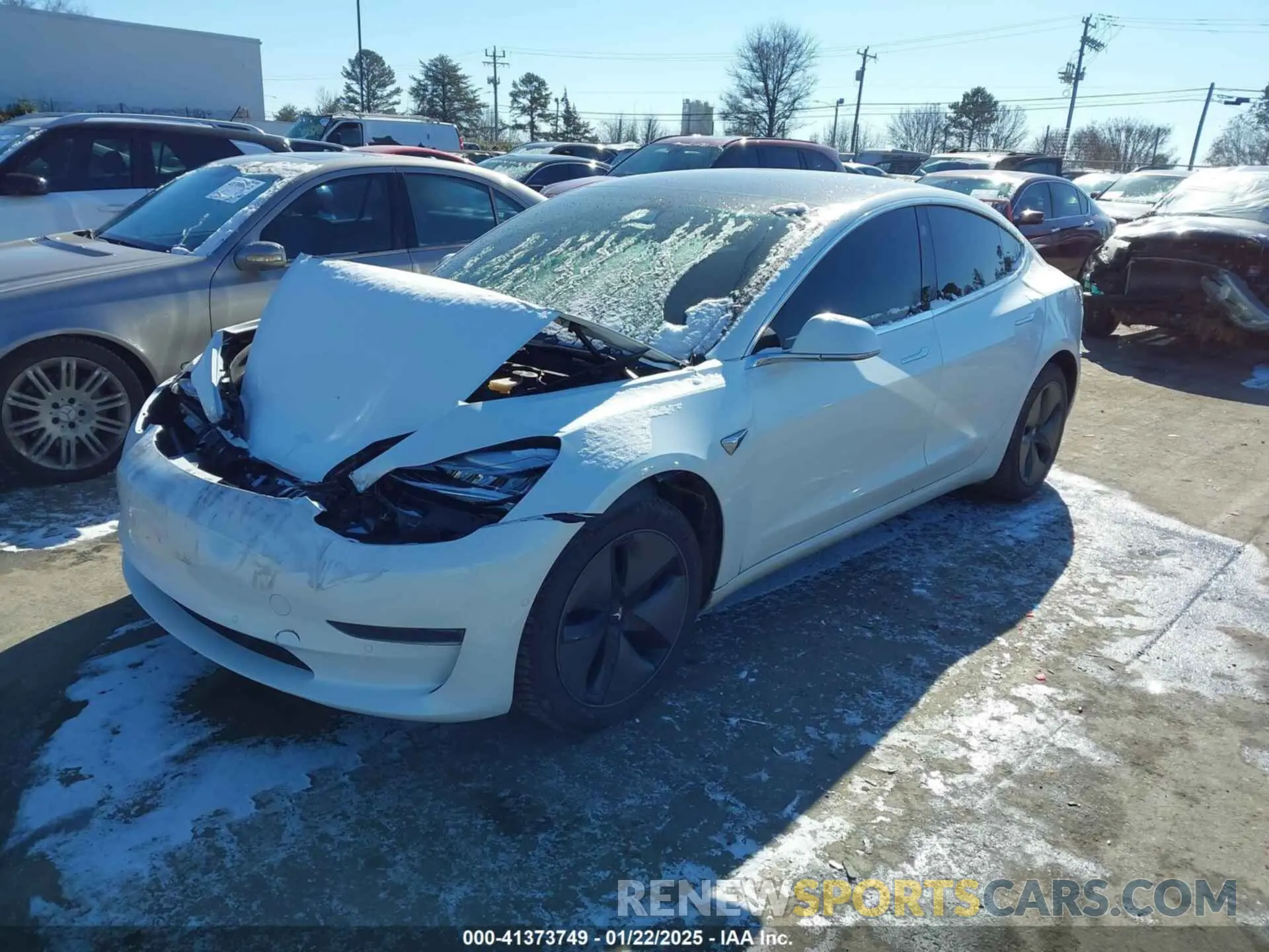 2 Photograph of a damaged car 5YJ3E1EA1KF430775 TESLA MODEL 3 2019