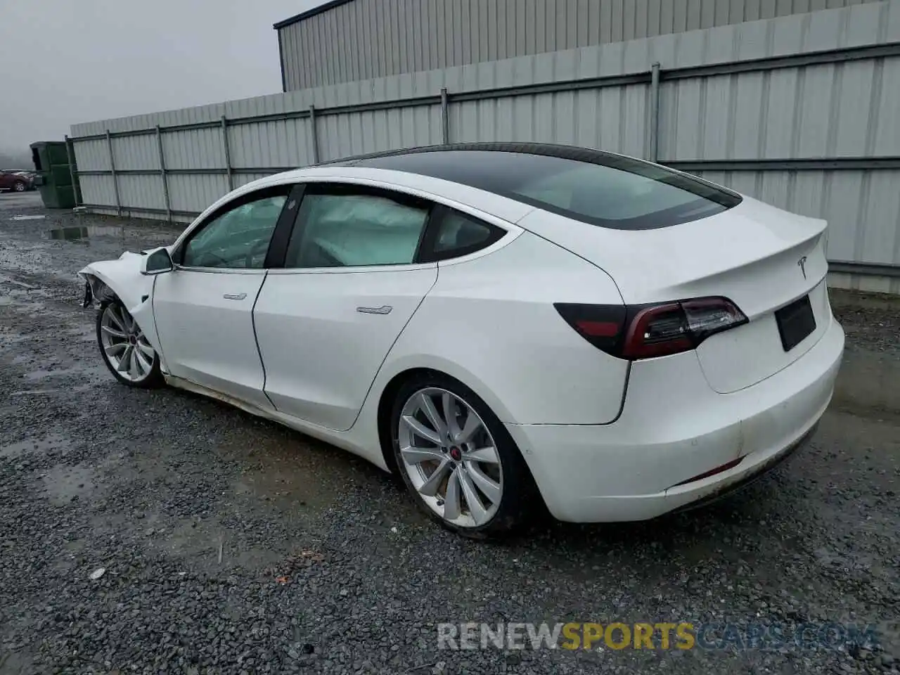 2 Photograph of a damaged car 5YJ3E1EA1KF466479 TESLA MODEL 3 2019