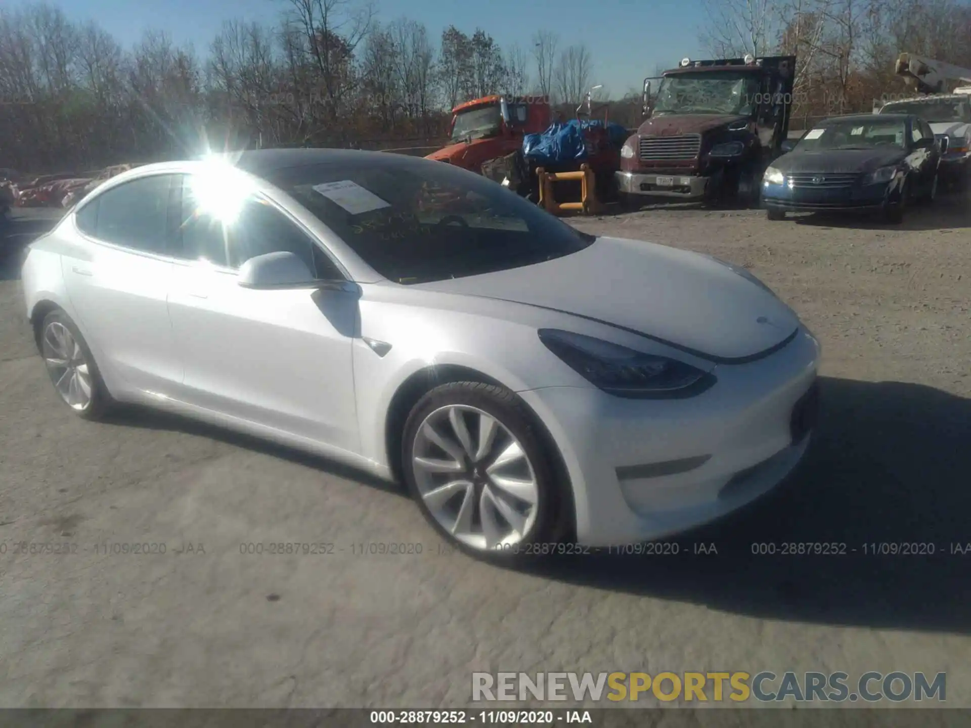 1 Photograph of a damaged car 5YJ3E1EA1KF466627 TESLA MODEL 3 2019