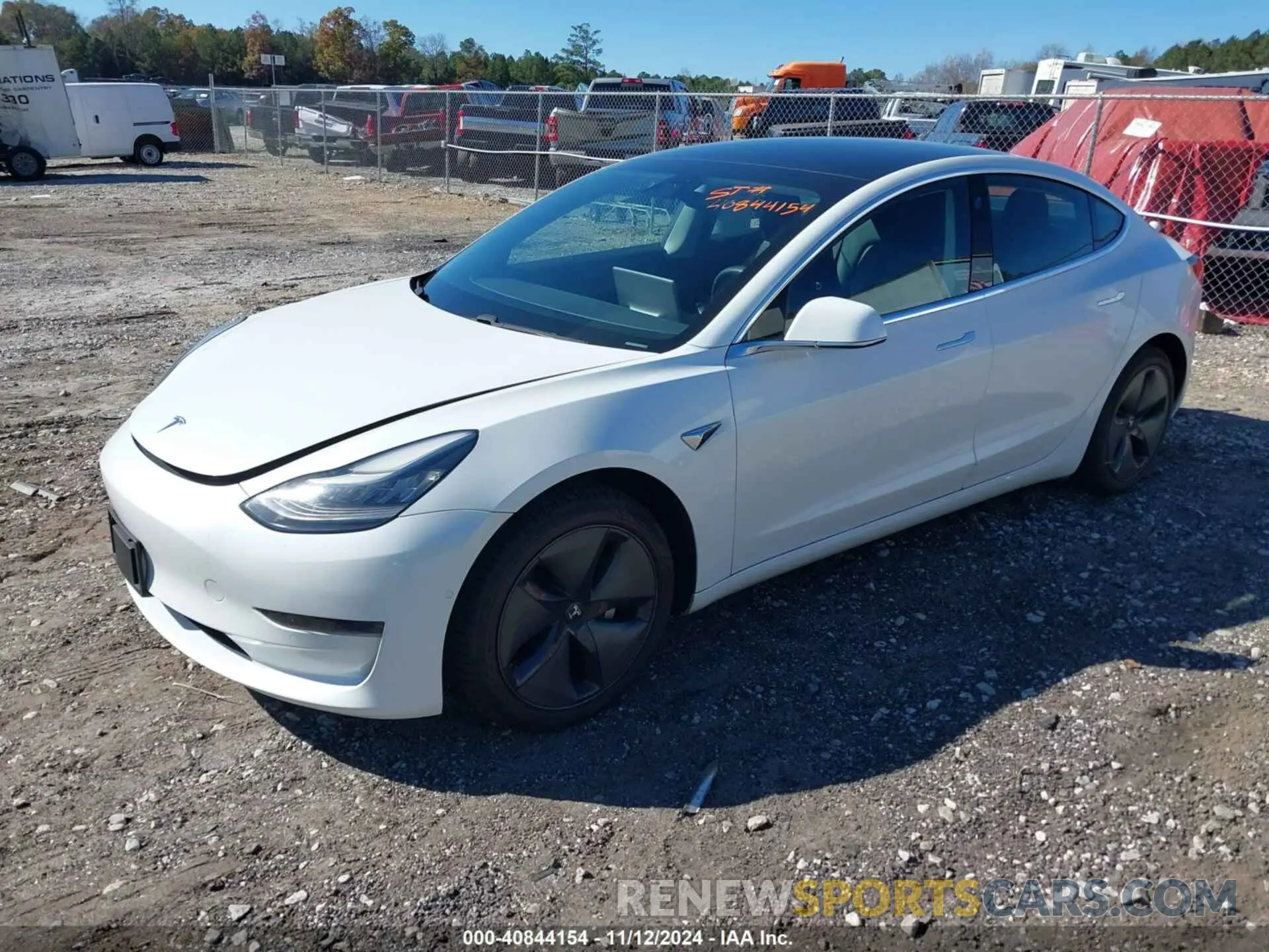 2 Photograph of a damaged car 5YJ3E1EA1KF482634 TESLA MODEL 3 2019