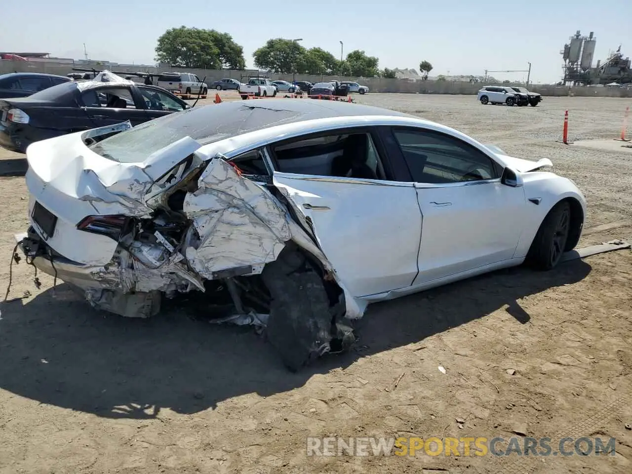 3 Photograph of a damaged car 5YJ3E1EA1KF482892 TESLA MODEL 3 2019